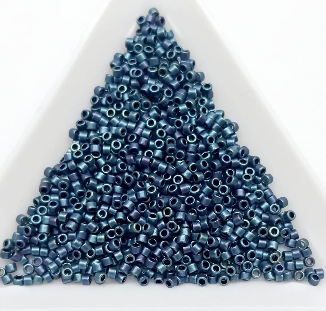 Miyuki Delica Beads 11/0 | 325-1DB | Bicolor Azul verde | c15