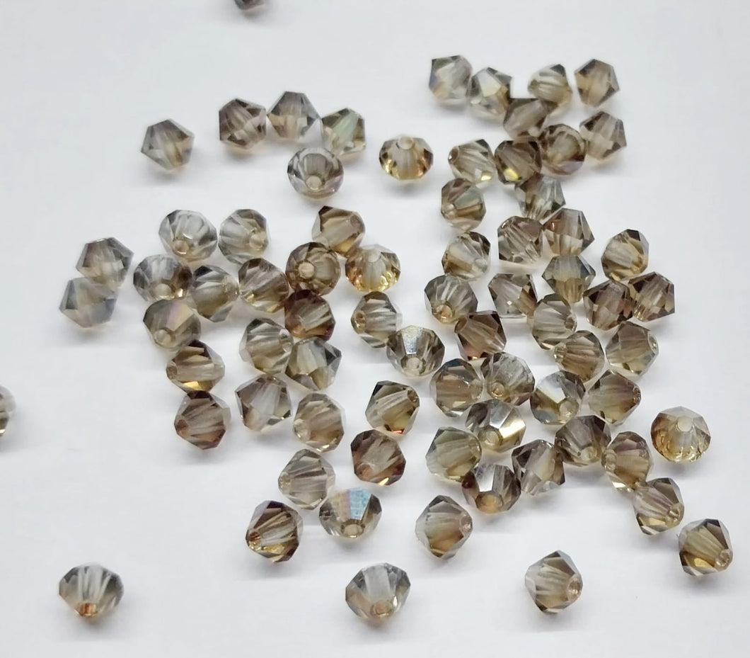 Bead Swarovski Crystals | 4mm | C3 SAT #025 | 25u | Cafe claro