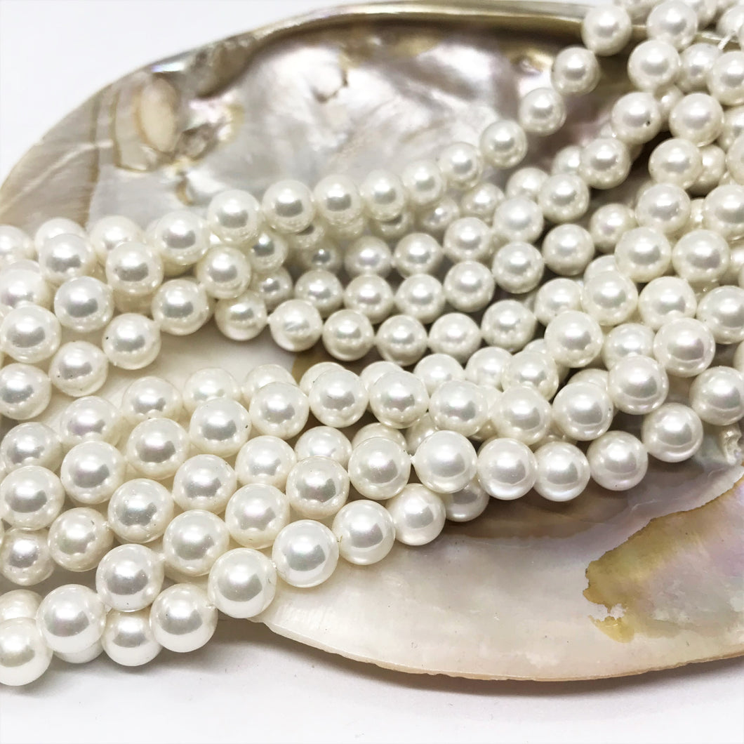 PERLA SHELL | 8MM | BLANCO