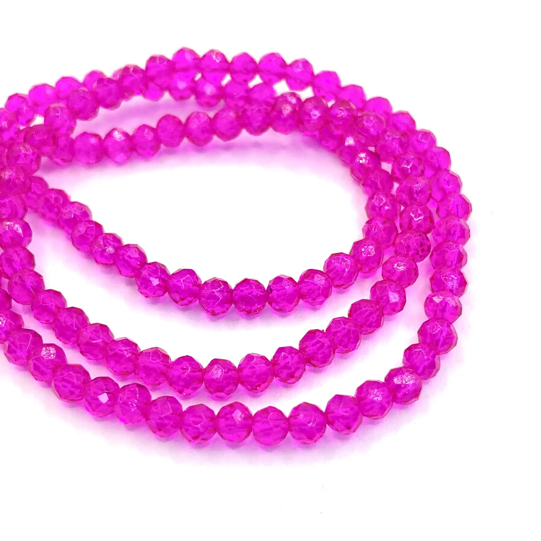 CRISTAL CHATO | 2MM | FUCSIA TRASLUCIDO | co.103