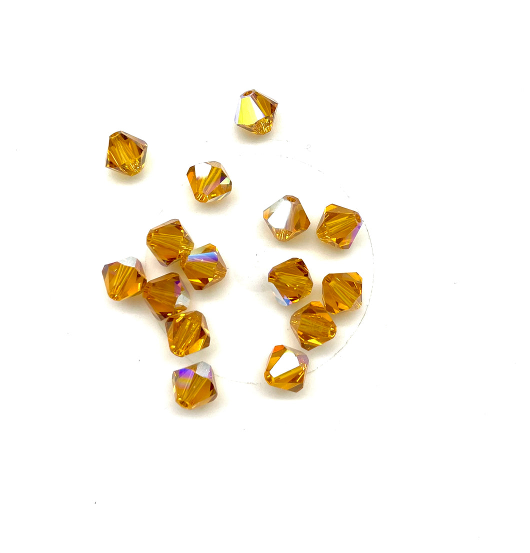 Bead Swarovski Crystals | 6mm | SMT-01 #203 | Ambar