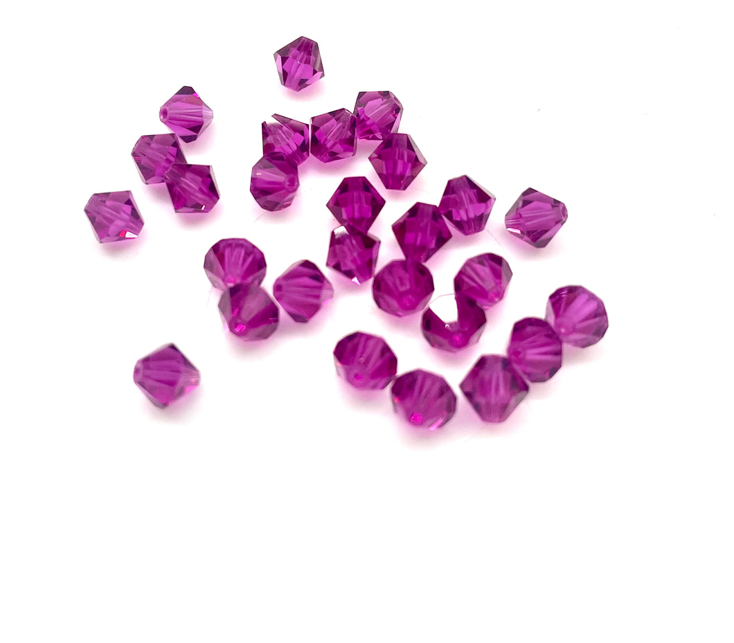 Bead Swarovski Crystals | 6mm | ST-02 #502 | Fucsia