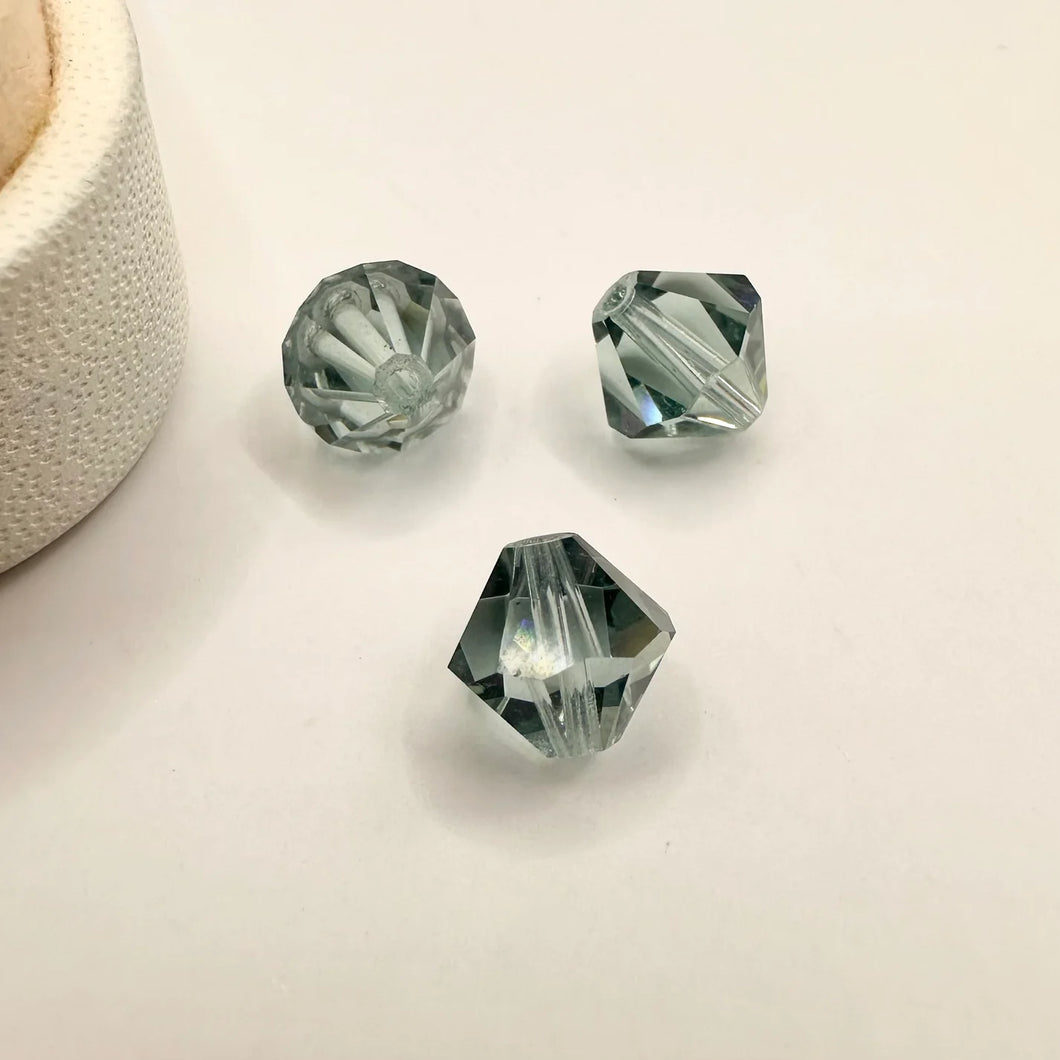 Bead Swarovski Crystals | 8mm | ST | 6 unidades | Gris Azulado