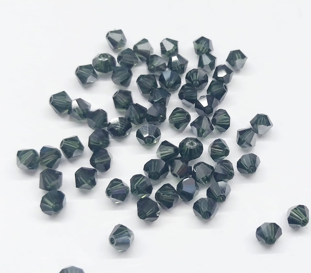 Bead Swarovski Crystals | 4mm | C3 SAT #024 | 25u | Verde Oscuro