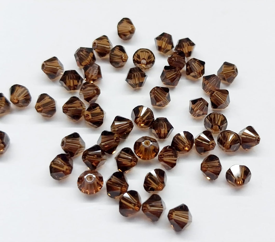 Bead Swarovski Crystals | 4mm | C4 SAT #036 | 25u | Cafe