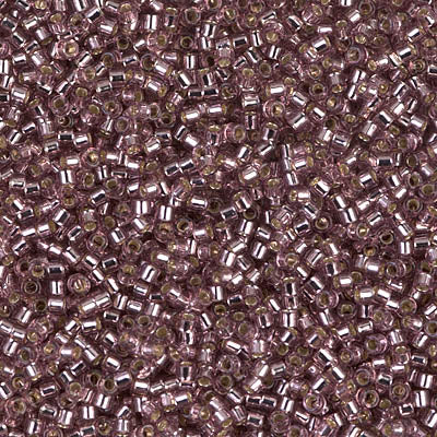 Miyuki Delica Beads 11/0 | 146DB | Silverline Palo Rosa | c5