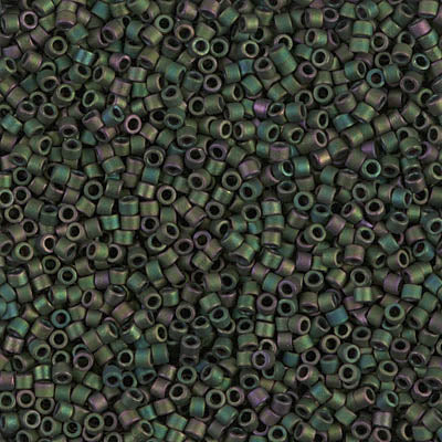 Miyuki Delica Beads 11/0 | 327DB |  Verde matizado | c8