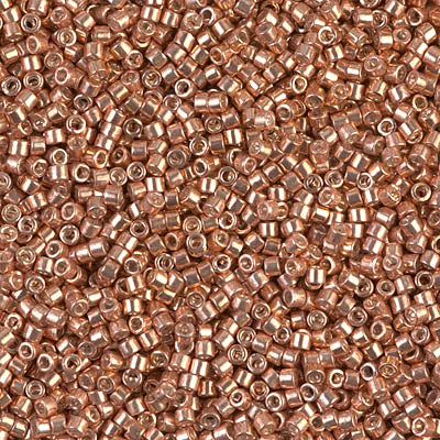 Miyuki Delica Beads 11/0 | 434DB | Goldrose Metal | c8