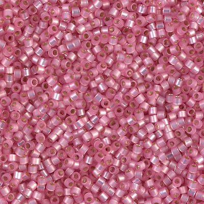 Miyuki Delica Beads 11/0 | 625DB | Silverline Rosado B | c7