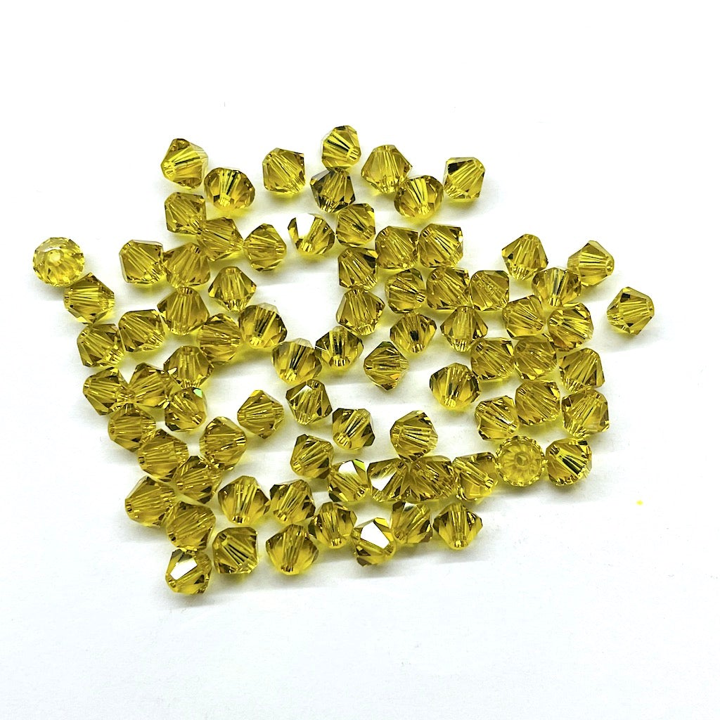 Bead Swarovski Crystals | 4mm | C1 SAT #006 | 25u | Verde Oliva