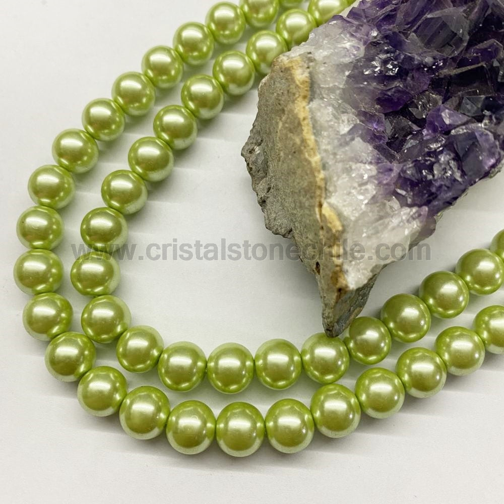 PERLA BRILLANTES | 10MM | VERDE CLARO (6-9Z)